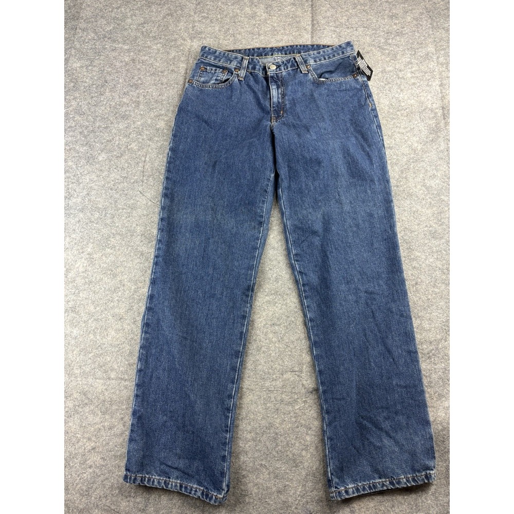 Ralph Lauren Polo Jeans Co. Women's 8x30 Classic Blue Jean Straight Leg Relaxed